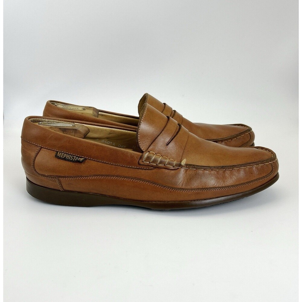 Mephisto Cap Vert Spinnaker Penny Loafers Mens 11.5 Hazelnut Tan Boat-style